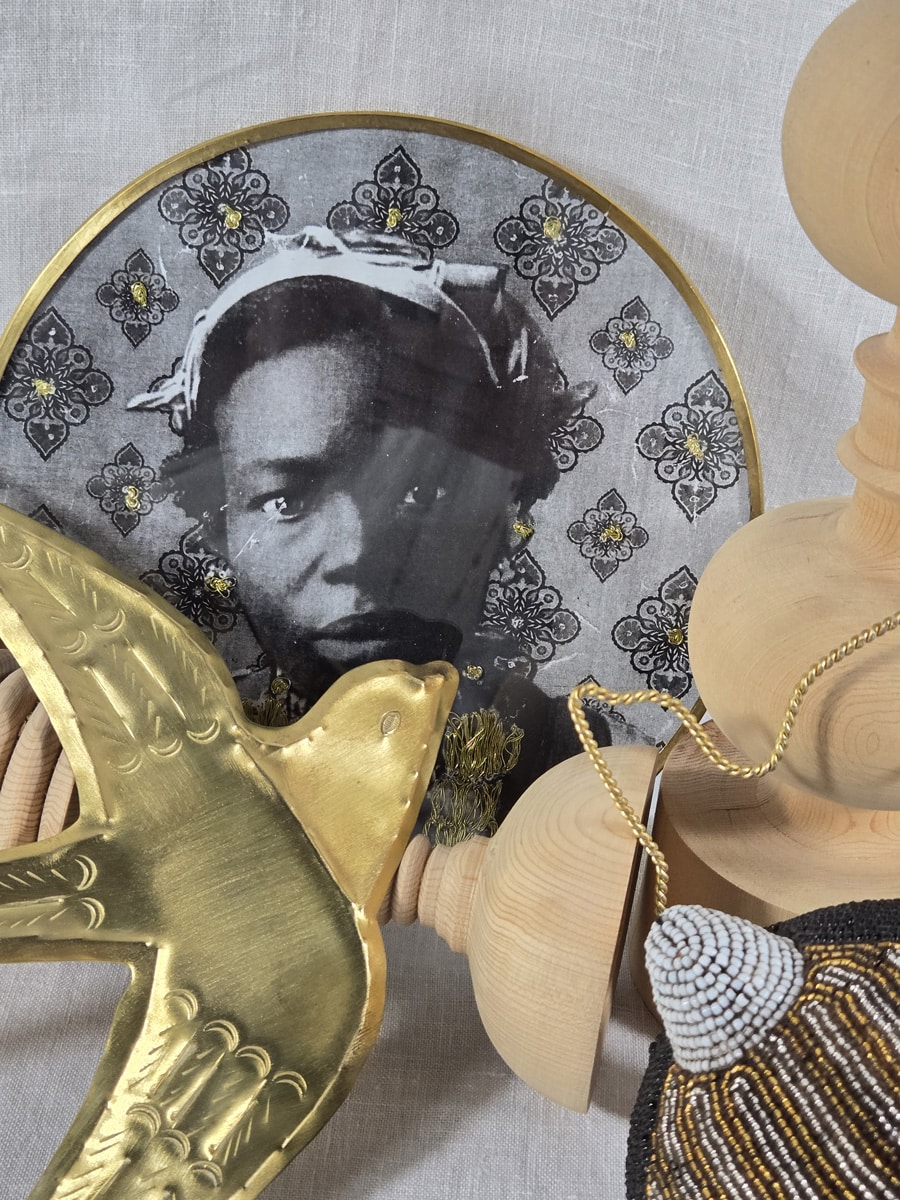 objets en laiton,bois et perles ,créations artisanales marocaines